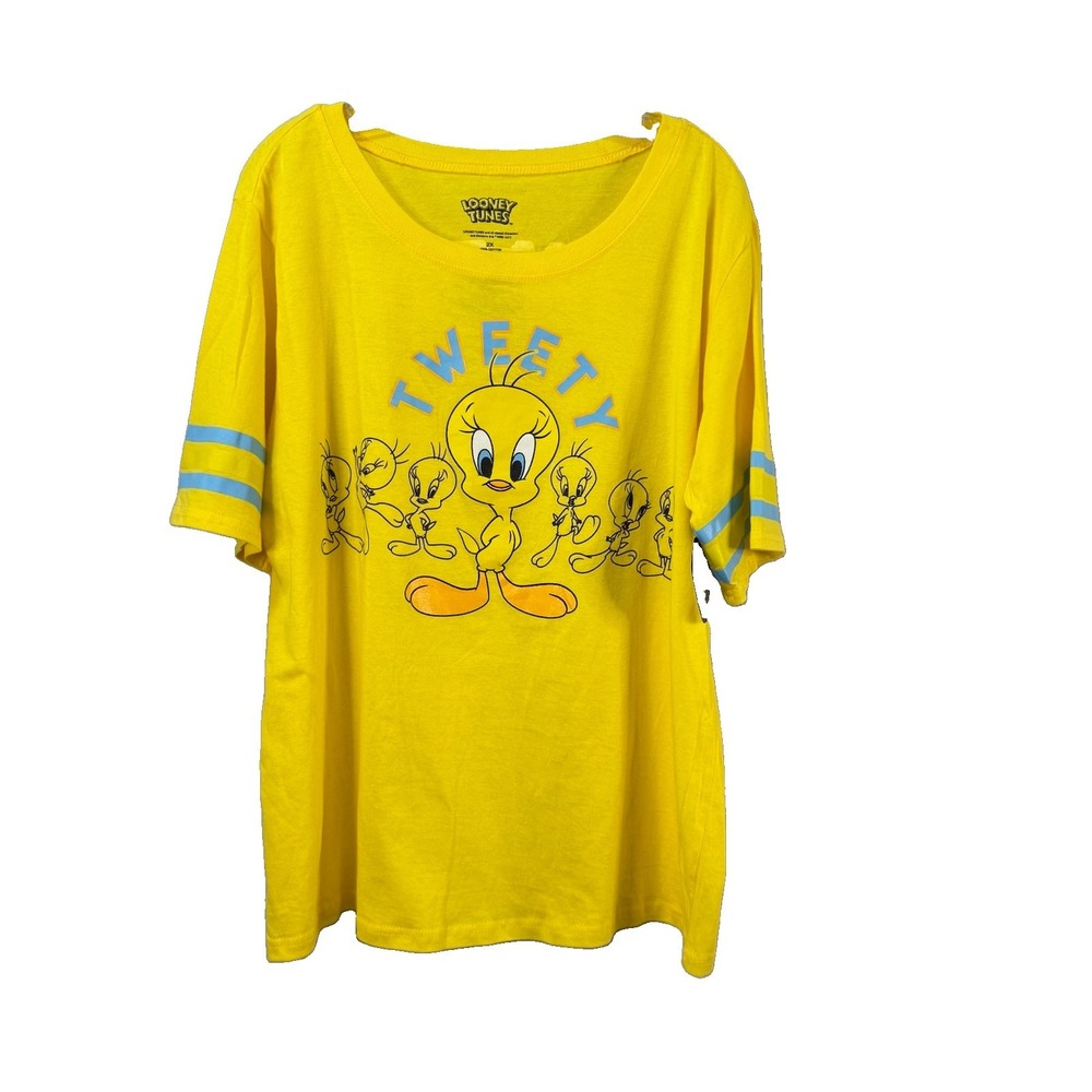 Looney Tunes Tweety Women's T Shirt Size 2X Yellow NWT